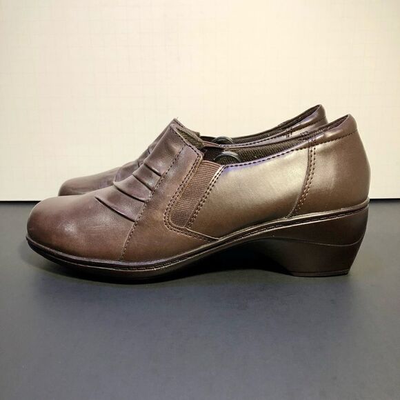 Womens THOM MCAN Brown Wedge Slip On Shoes / Size 8.5 - Picture 4 of 9